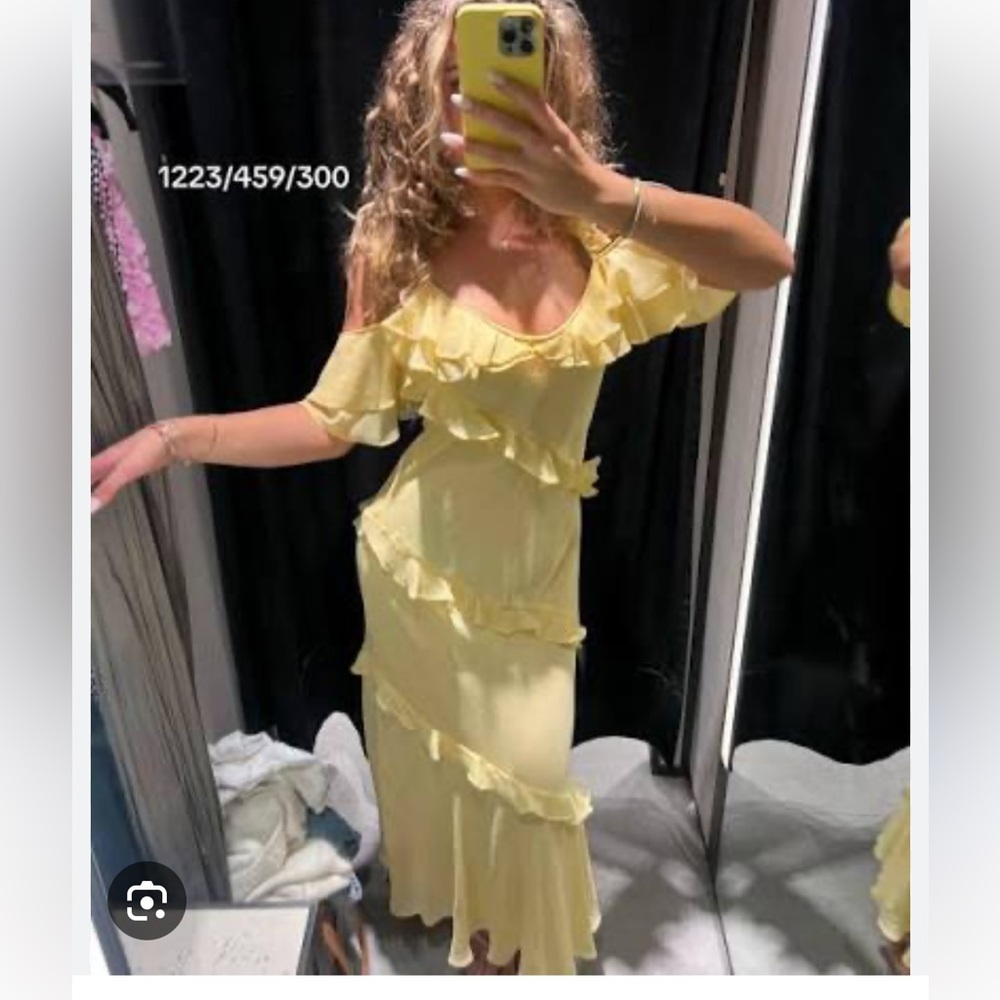 ZARA RUFFLED COMBINATION DRESS - Picture 10 of 16